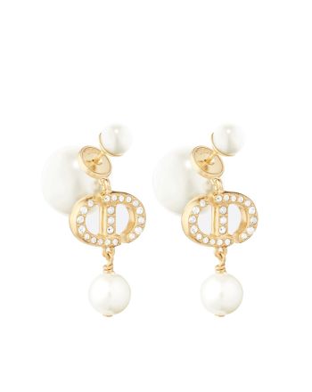 Christian Dior Tribales Earrings Golden