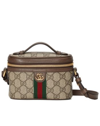 Gucci Ophidia GG Top Handle Mini Bag 699532 Dark Coffee