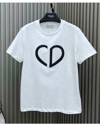 Christian Dior Women's CD Heart T-shirt